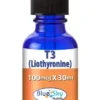 Blue Sky T3 (liothyronine) 100 mcg per ml x 30ml